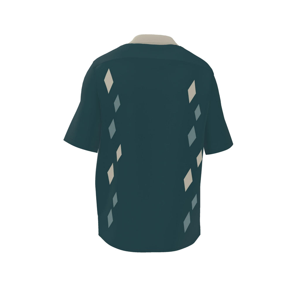Petrol Oyster: original shirt back garment view.