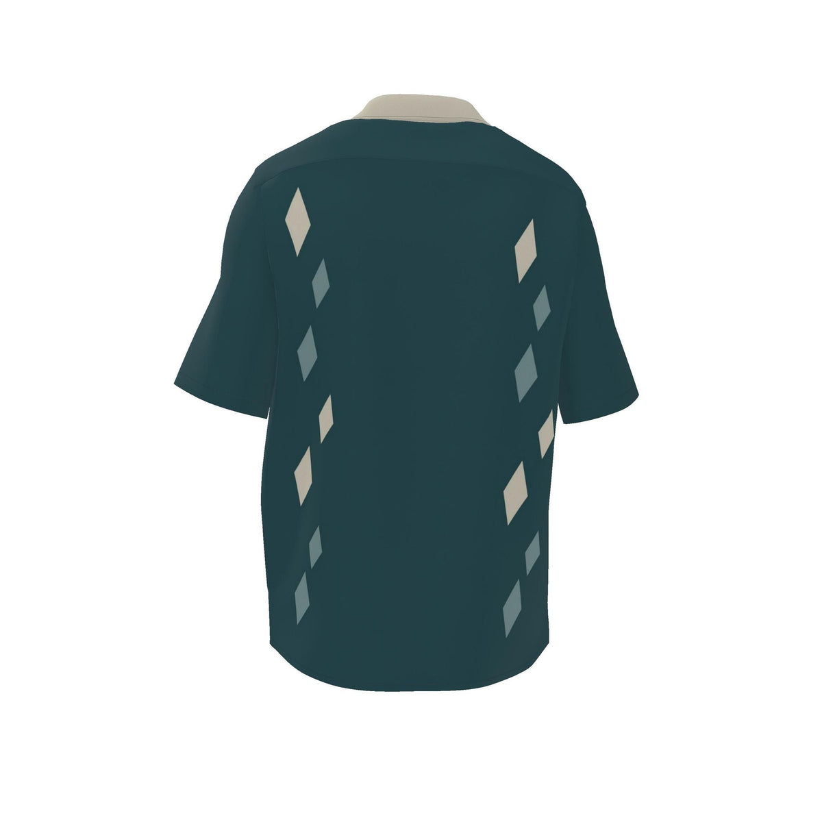 Petrol Oyster: original shirt back garment view.