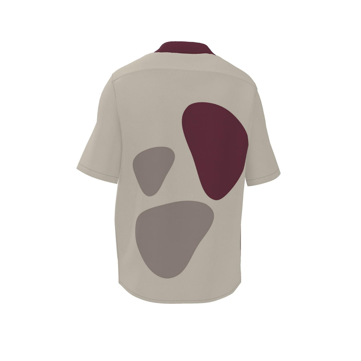 Stone Garnet: original shirt back garment view.