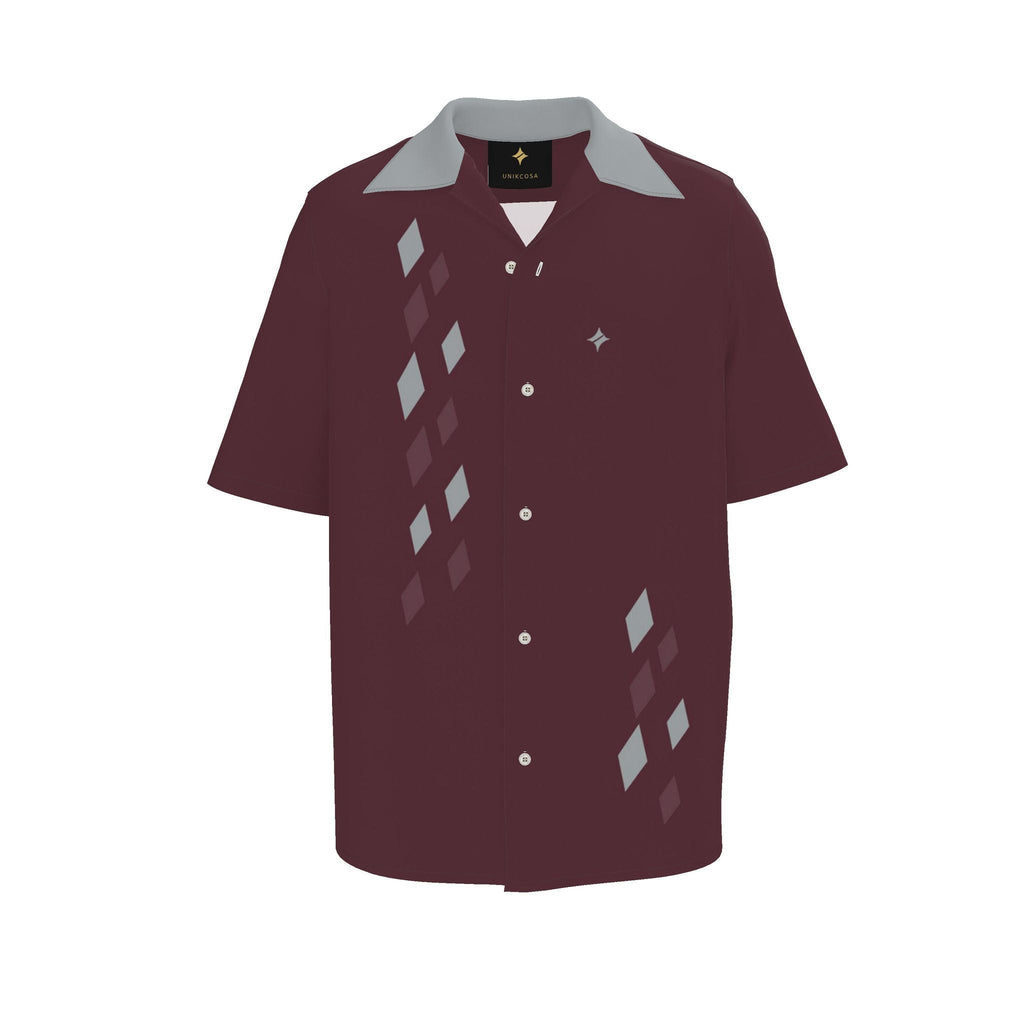Bordeaux Pewter: original shirt front garment view.