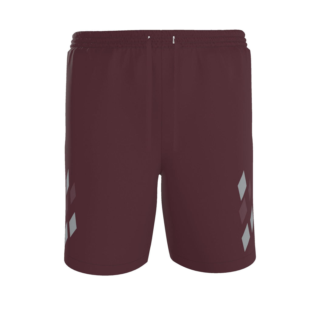 Bordeaux Pewter: original shorts front garment view.