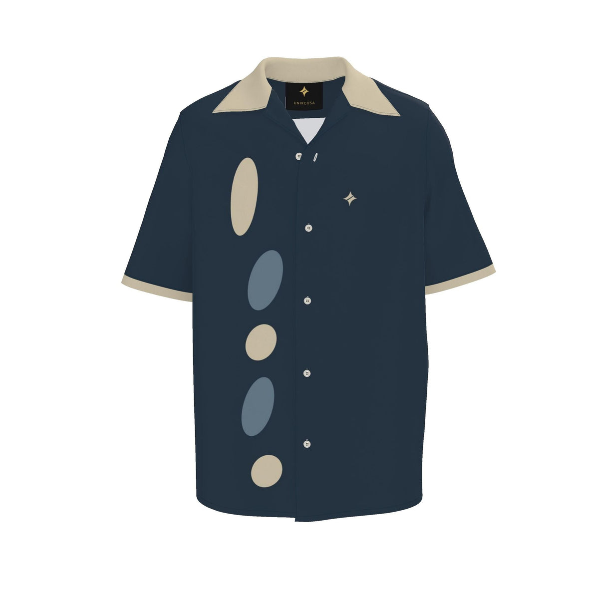 Midnight Champagne: original shirt front garment view.