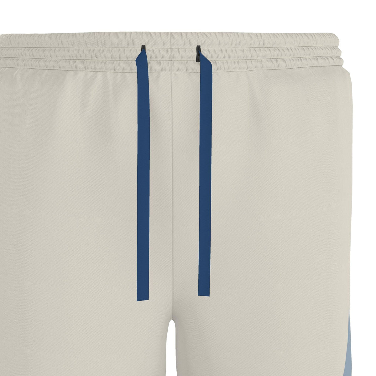 Porcelain Cobalt: original shorts waistband detail garment view.