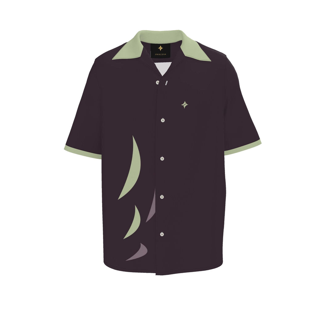 Black Cherry Pistachio: original shirt front garment view.