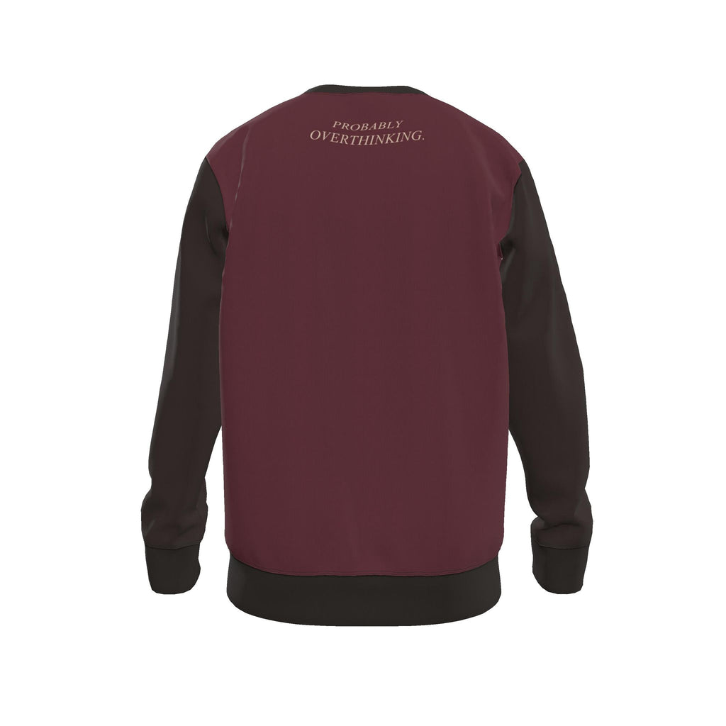 Bordeaux Cocoa Men's Luxury Nero Ponte Sweatshirt
