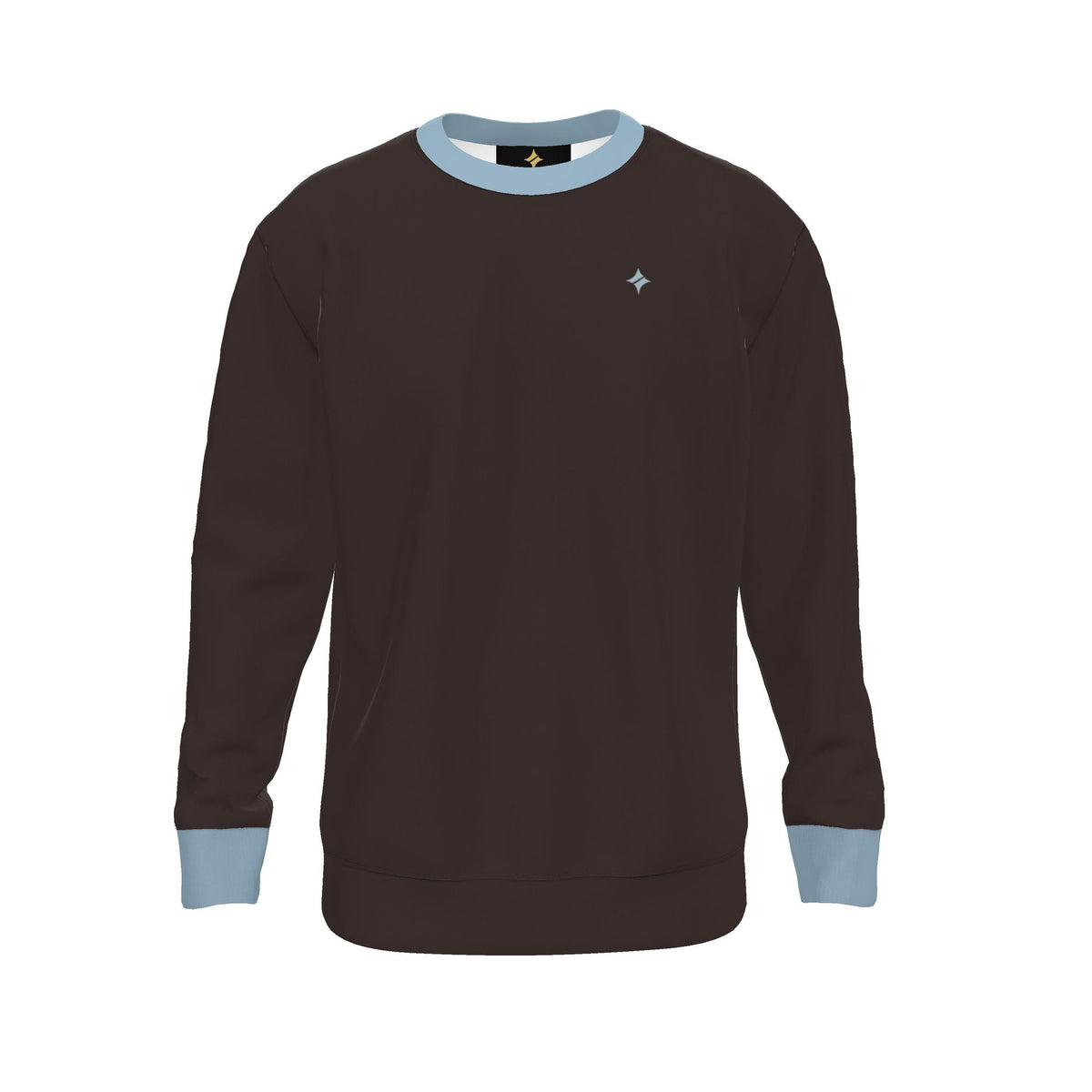 Espresso Glacier Men's Luxury Nero Ponte Sweatshirt