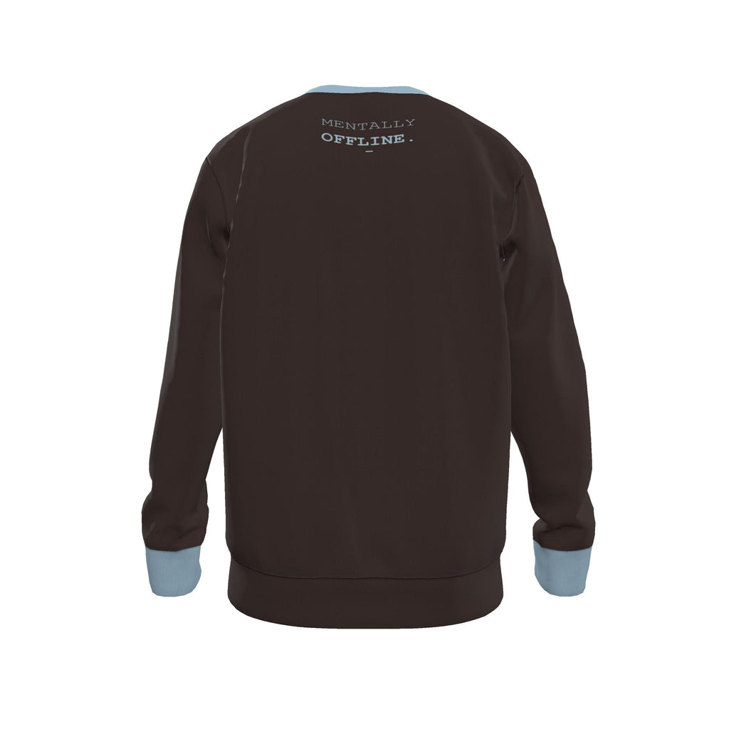 Espresso Glacier Men's Luxury Nero Ponte Sweatshirt