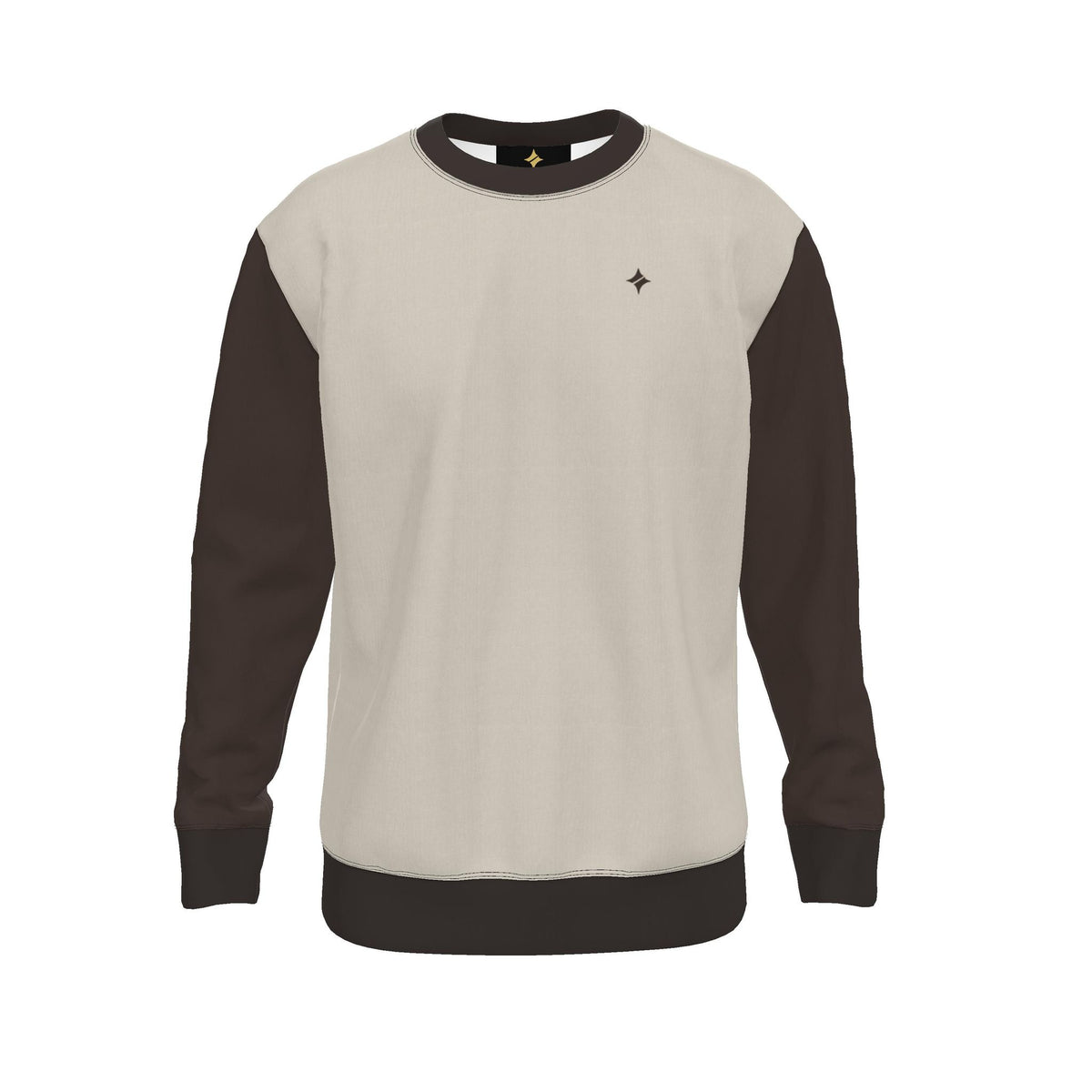Oyster Espresso Men's Luxury Nero Ponte Sweatshirt