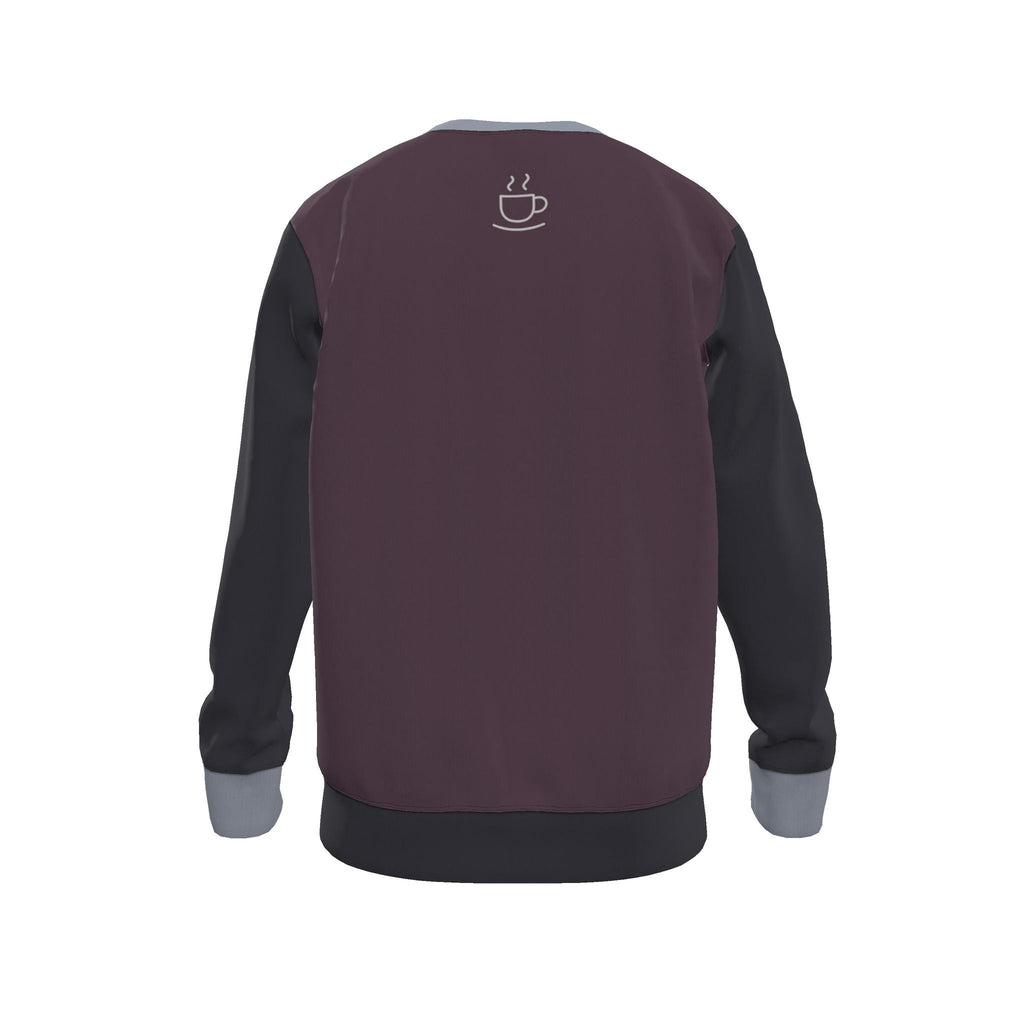 Aubergine Pewter Men's Luxury Nero Ponte Sweatshirt