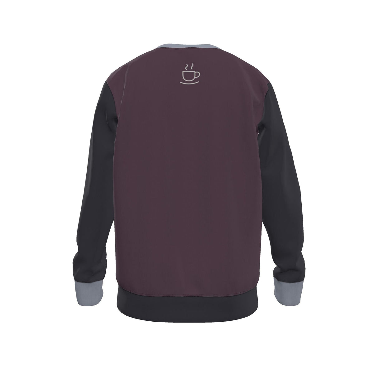 Aubergine Pewter Men's Luxury Nero Ponte Sweatshirt