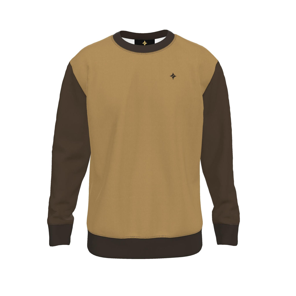 Honey Espresso Men's Luxury Nero Ponte Sweatshirt
