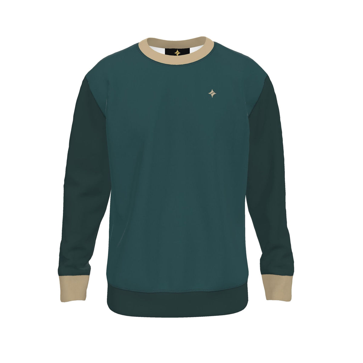 Petrol Sandstone Men's Luxury Nero Ponte Sweatshirt