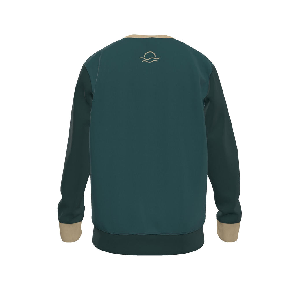 Petrol Sandstone Men's Luxury Nero Ponte Sweatshirt