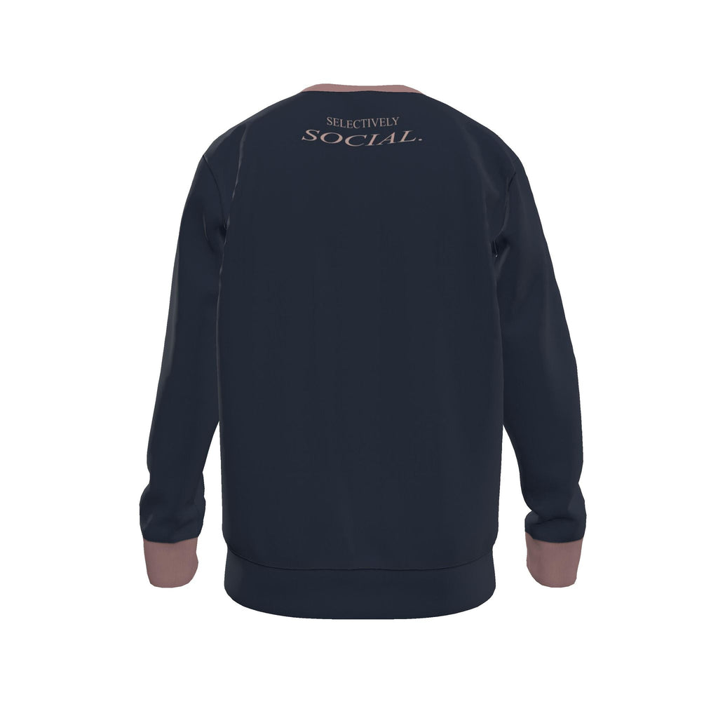Ink Rosewood Men's Luxury Nero Ponte Sweatshirt