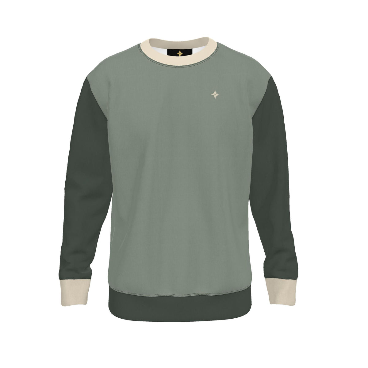 Mineral Sage Men's Luxury Nero Ponte Sweatshirt