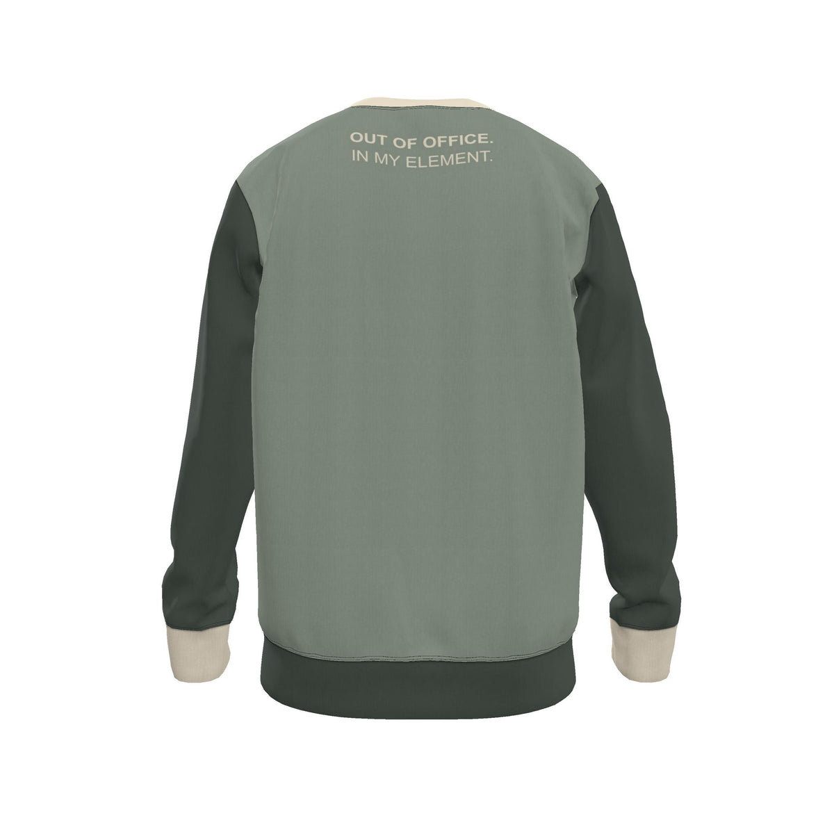Mineral Sage Men's Luxury Nero Ponte Sweatshirt