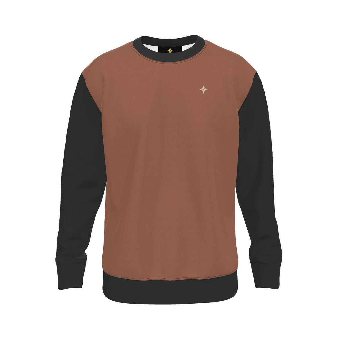 Terracotta Obsidian Men's Luxury Nero Ponte Sweatshirt
