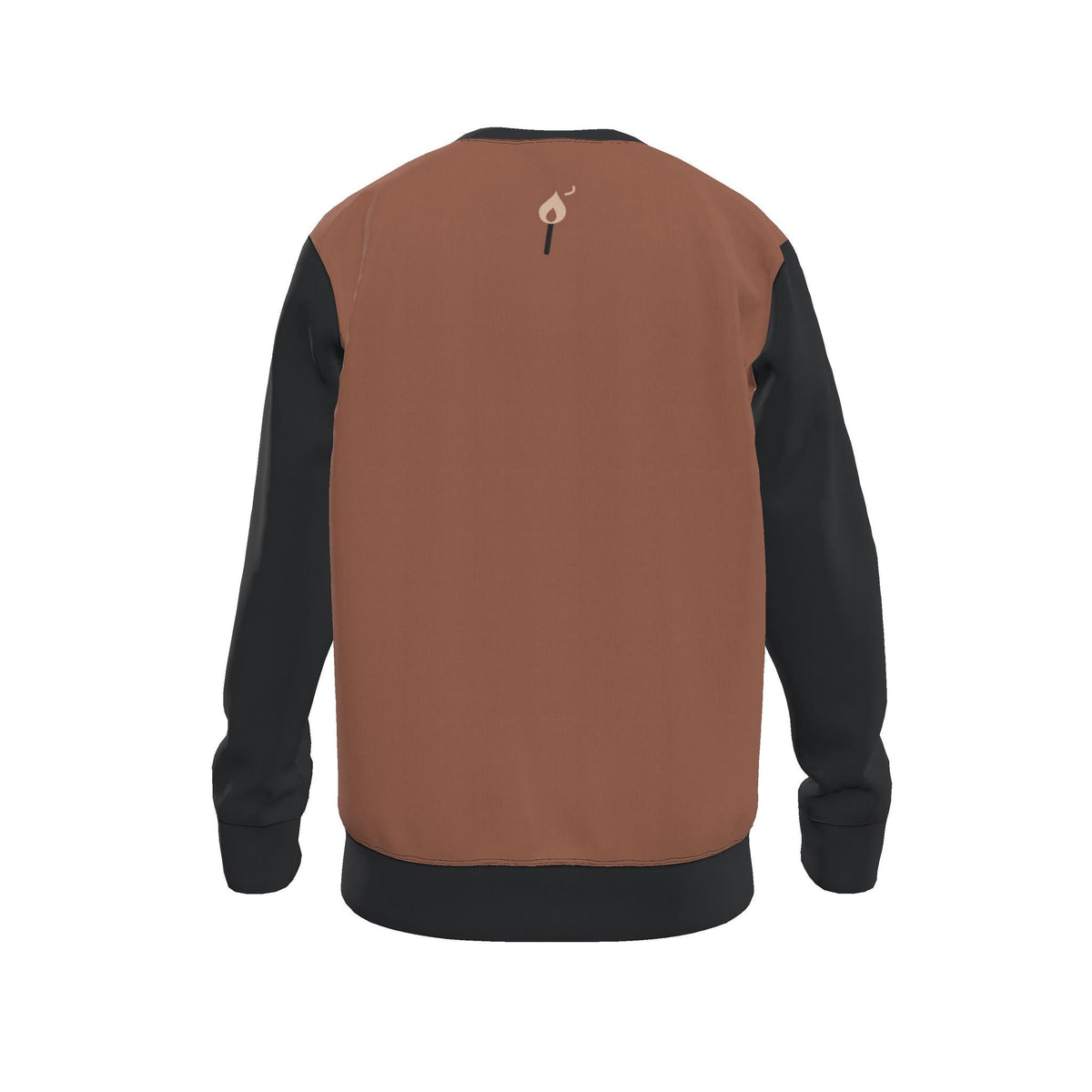 Terracotta Obsidian Men's Luxury Nero Ponte Sweatshirt