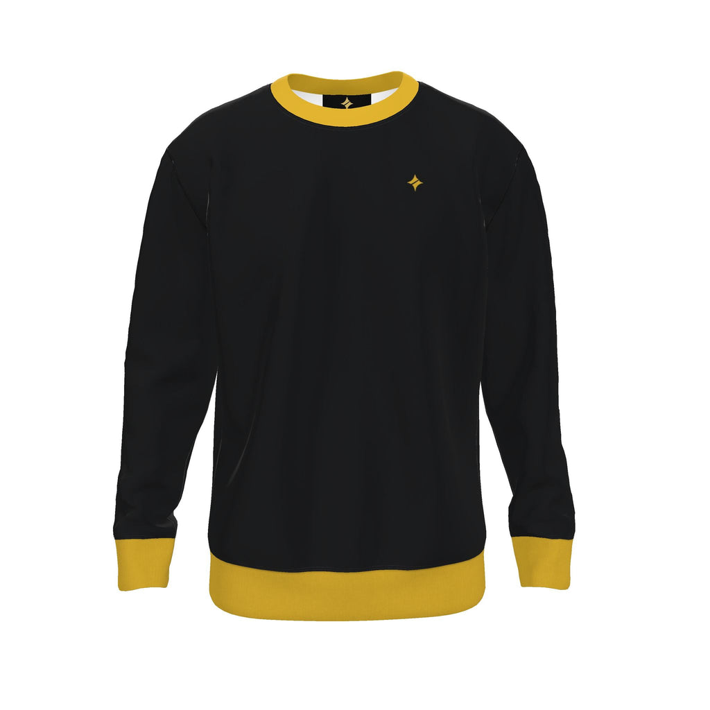 Onyx Saffron Men's Luxury Nero Ponte Sweatshirt