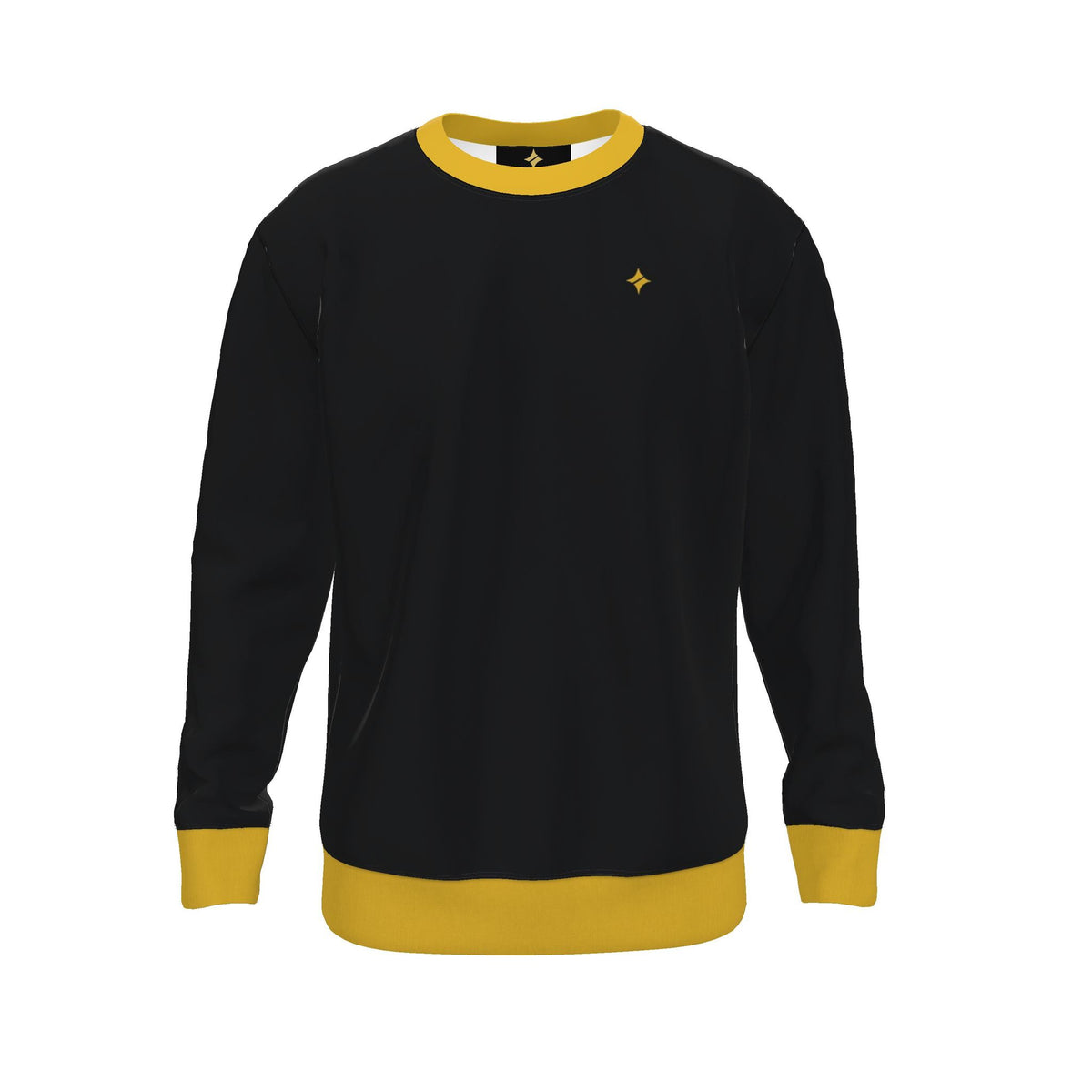 Onyx Saffron Men's Luxury Nero Ponte Sweatshirt