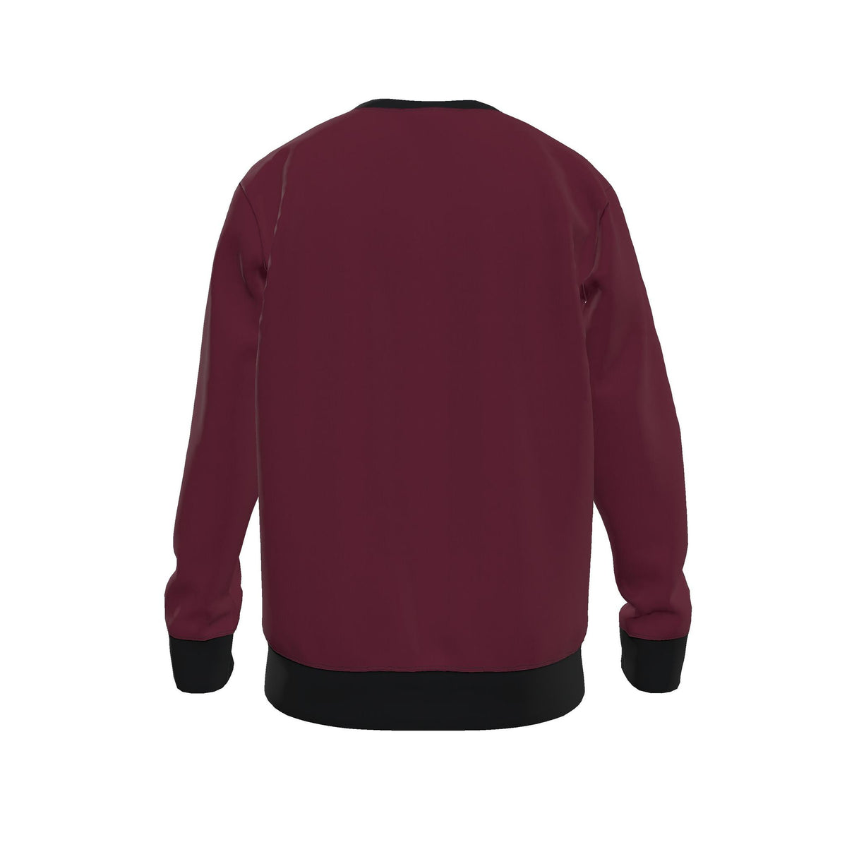 Burgundy Noir Men's Luxury Nero Ponte Sweatshirt