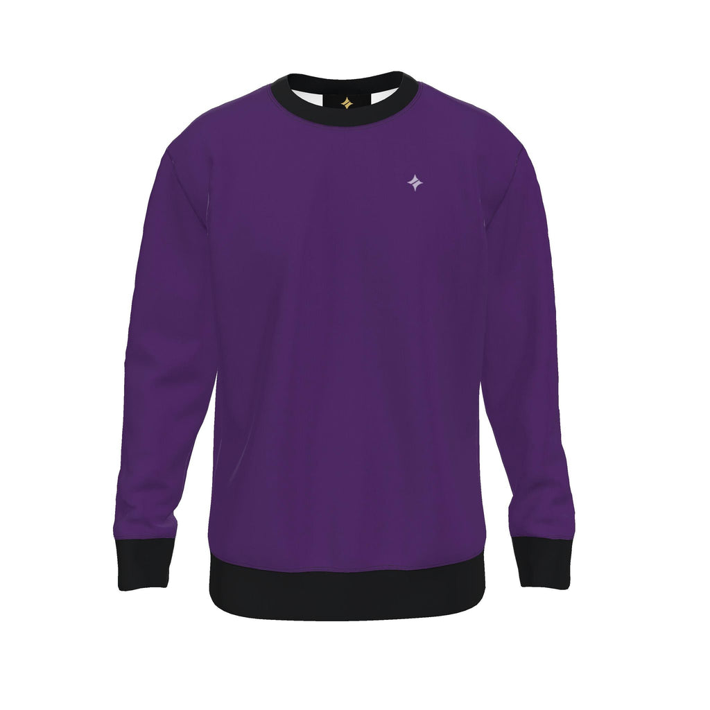 Royal Plum Noir Men's Luxury Nero Ponte Sweatshirt