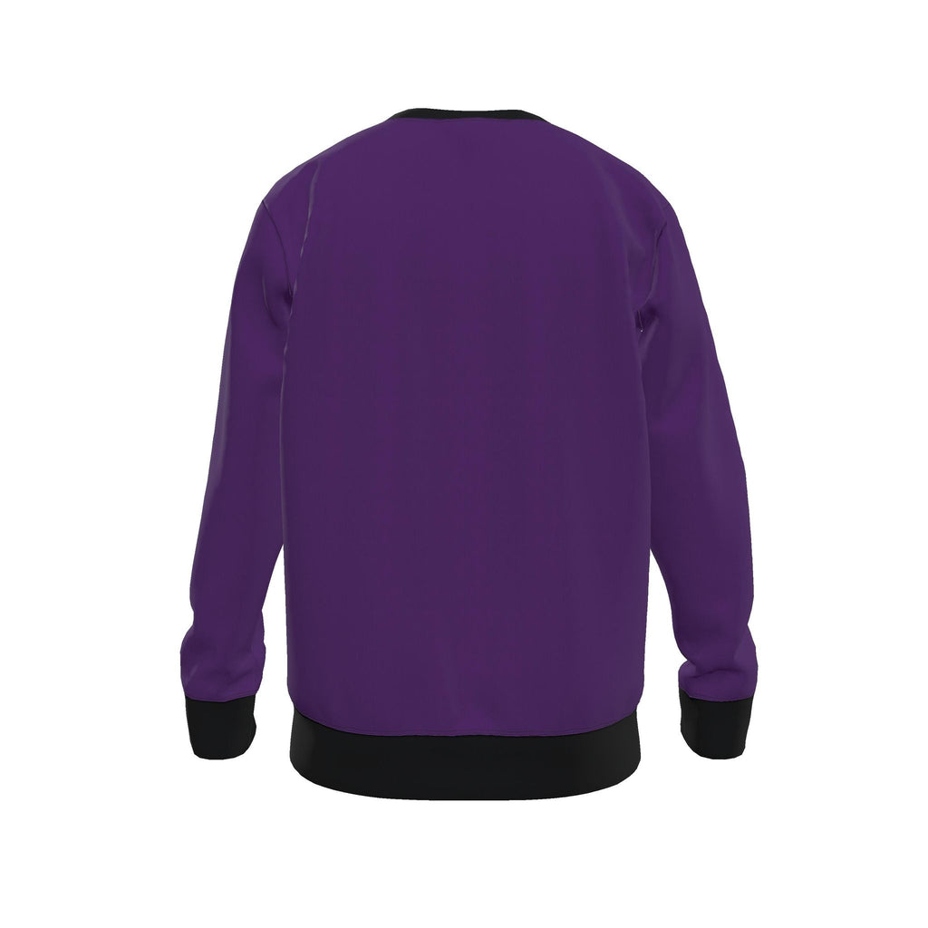 Royal Plum Noir Men's Luxury Nero Ponte Sweatshirt