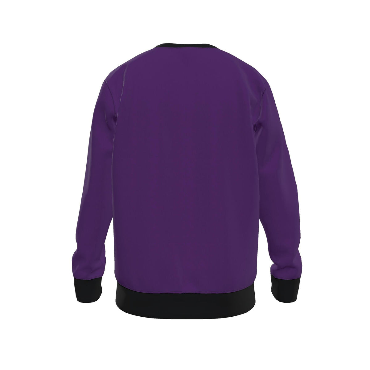 Royal Plum Noir Men's Luxury Nero Ponte Sweatshirt