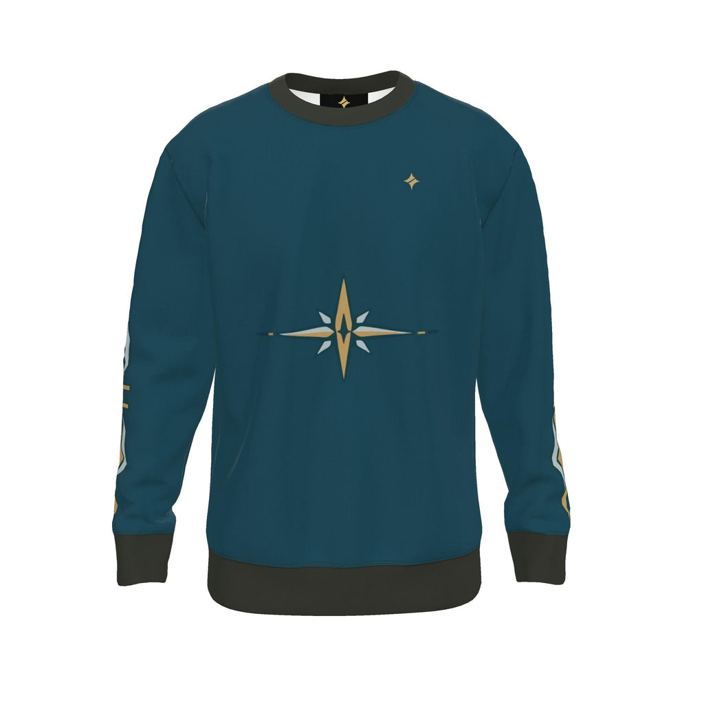 Petrol Brass Meridian Luxury Nero Ponte Sweatshirt | UNIKCOSA