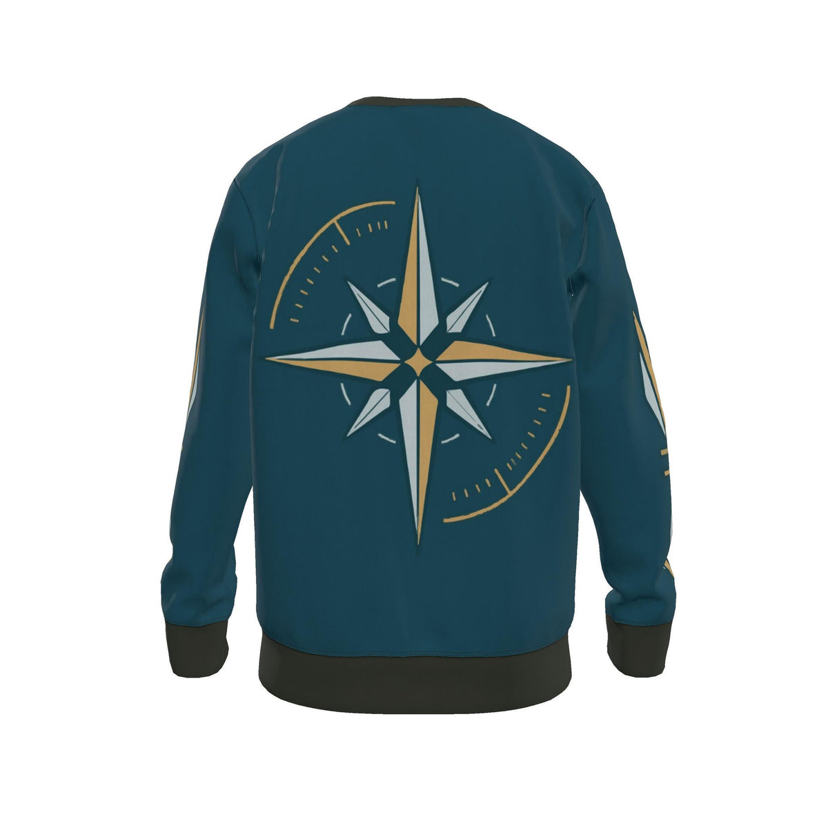 Petrol Brass Meridian Luxury Nero Ponte Sweatshirt | UNIKCOSA