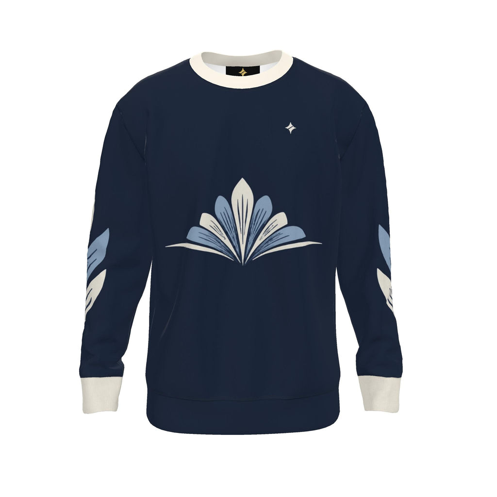Midnight Porcelain Luxury Nero Ponte Sweatshirt | UNIKCOSA