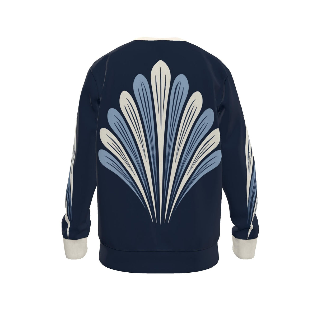 Midnight Porcelain Luxury Nero Ponte Sweatshirt | UNIKCOSA