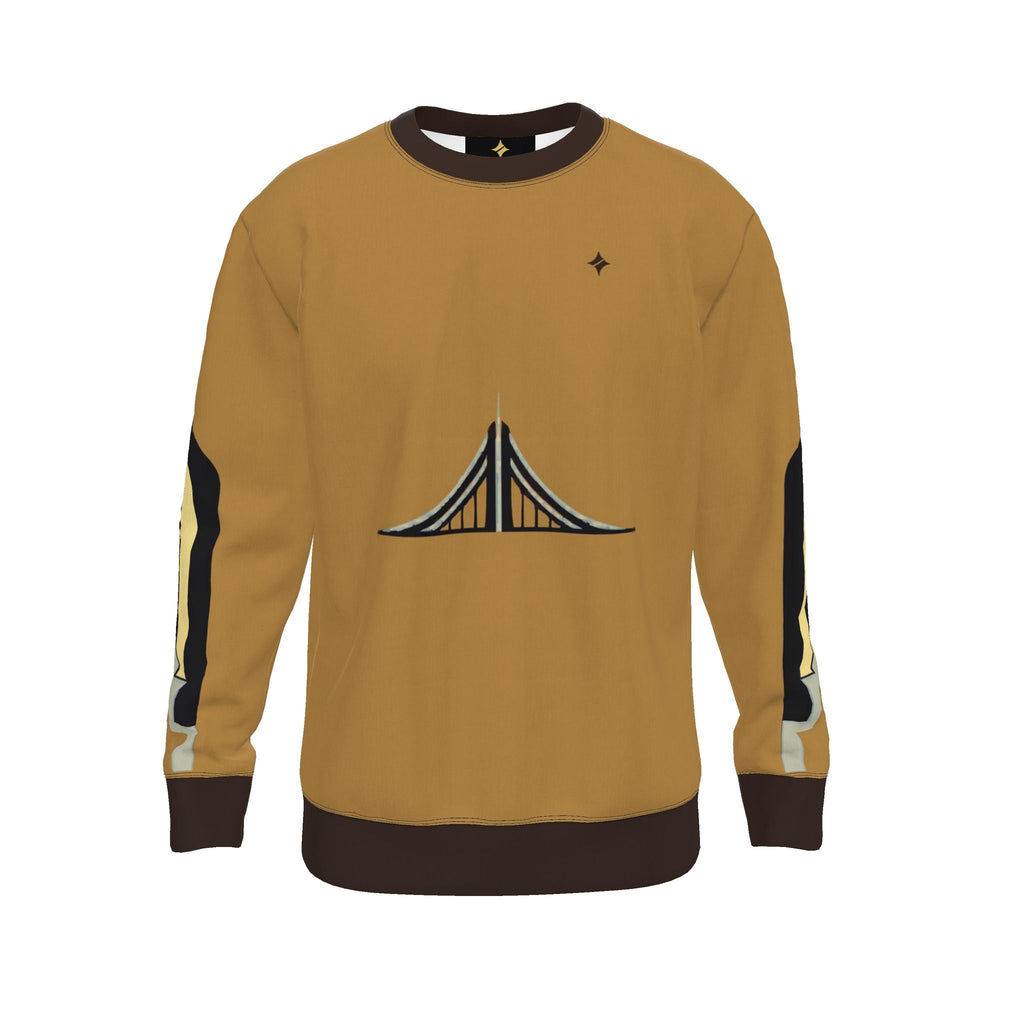 Honey Espresso Span Luxury Nero Ponte Sweatshirt | UNIKCOSA