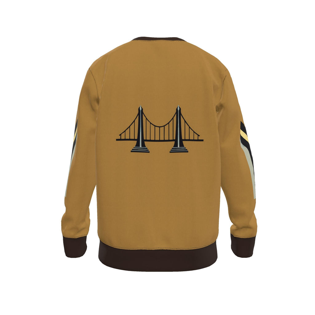 Honey Espresso Span Luxury Nero Ponte Sweatshirt | UNIKCOSA