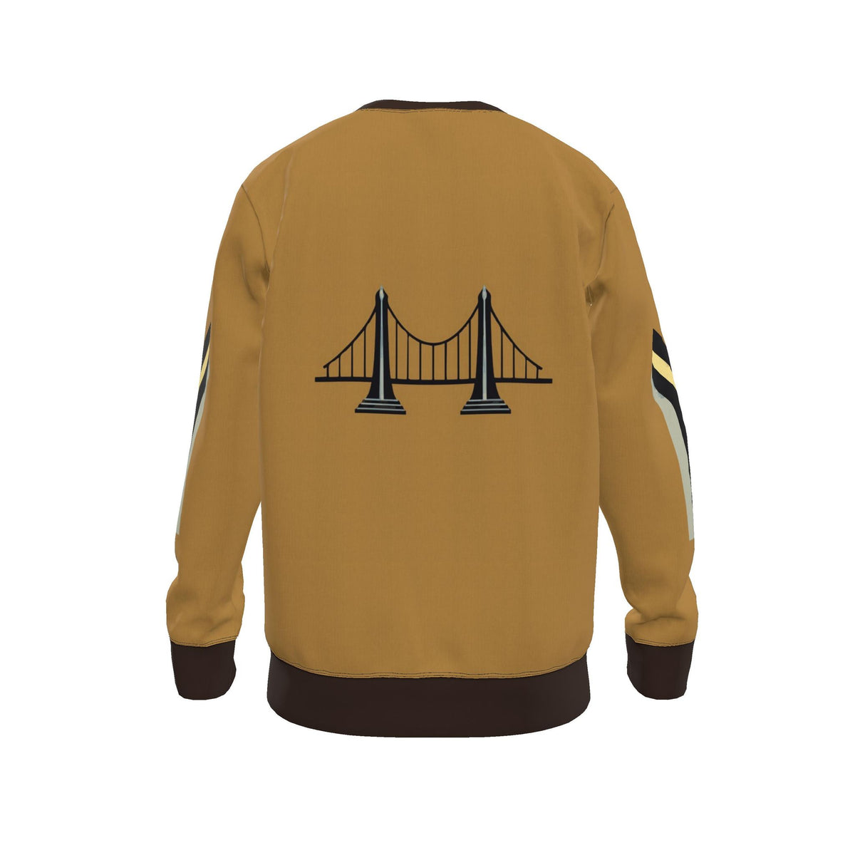 Honey Espresso Span Luxury Nero Ponte Sweatshirt | UNIKCOSA