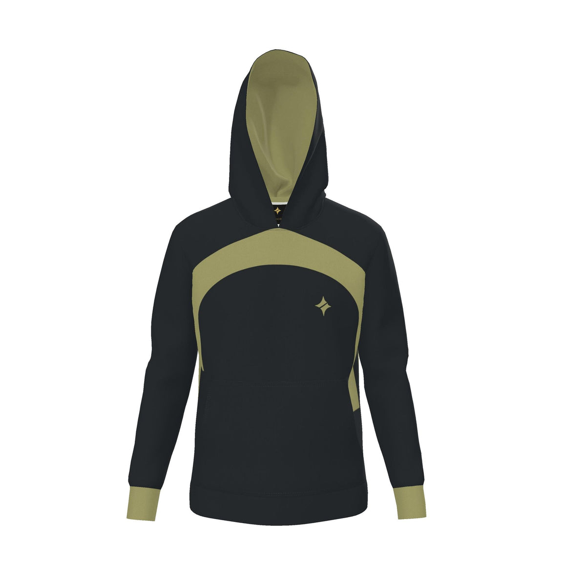 Cinder Citron Threshold Luxury Nero Ponte Hoodie
