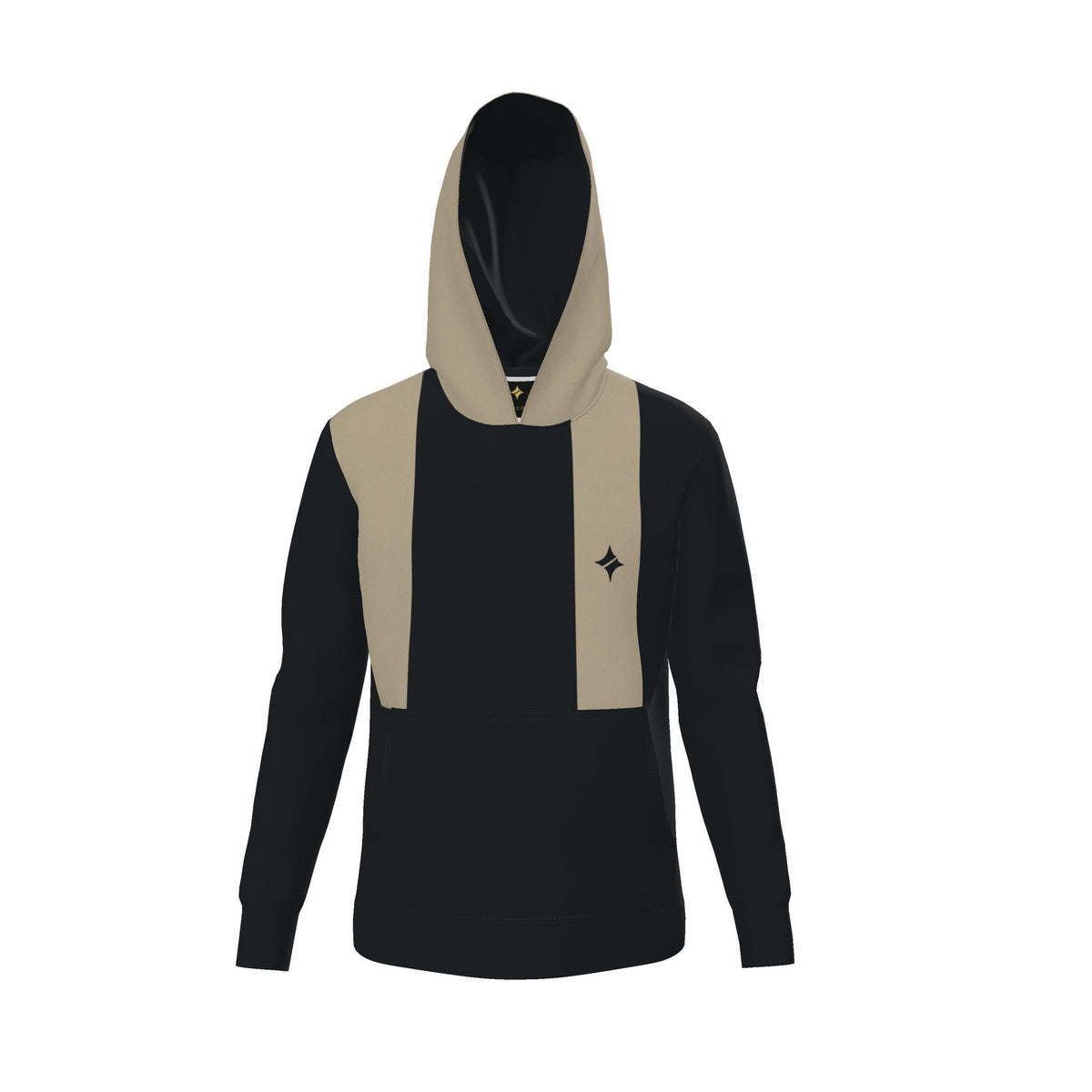 Black Sesame Rail Luxury Nero Ponte Hoodie