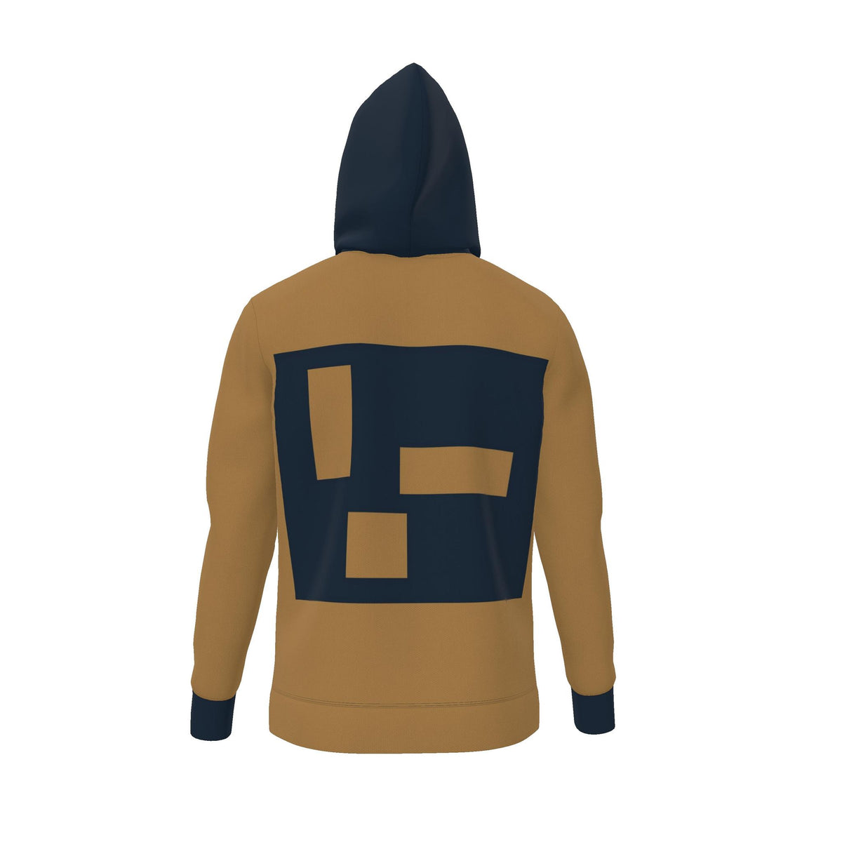 Saffron Navy Aperture Luxury Nero Ponte Hoodie