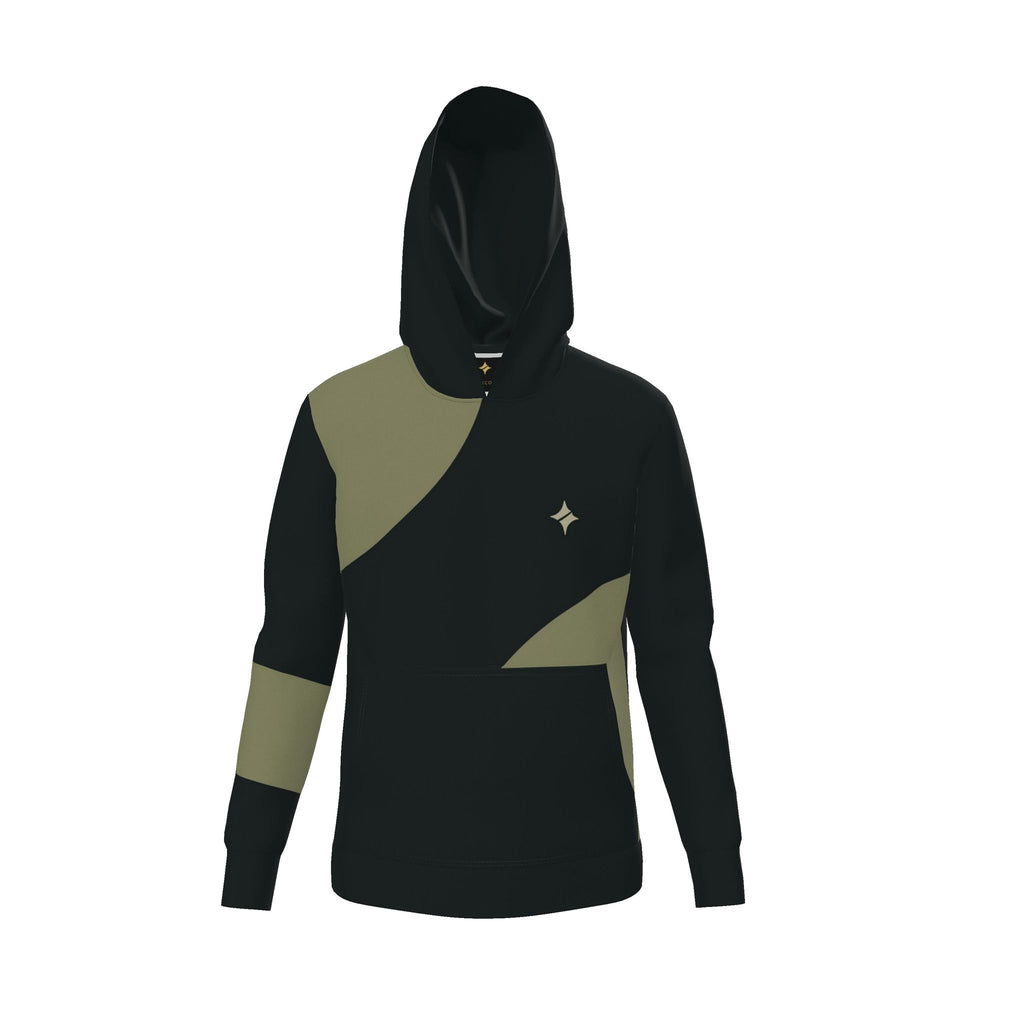 Black Olive Compass Luxury Nero Ponte Hoodie