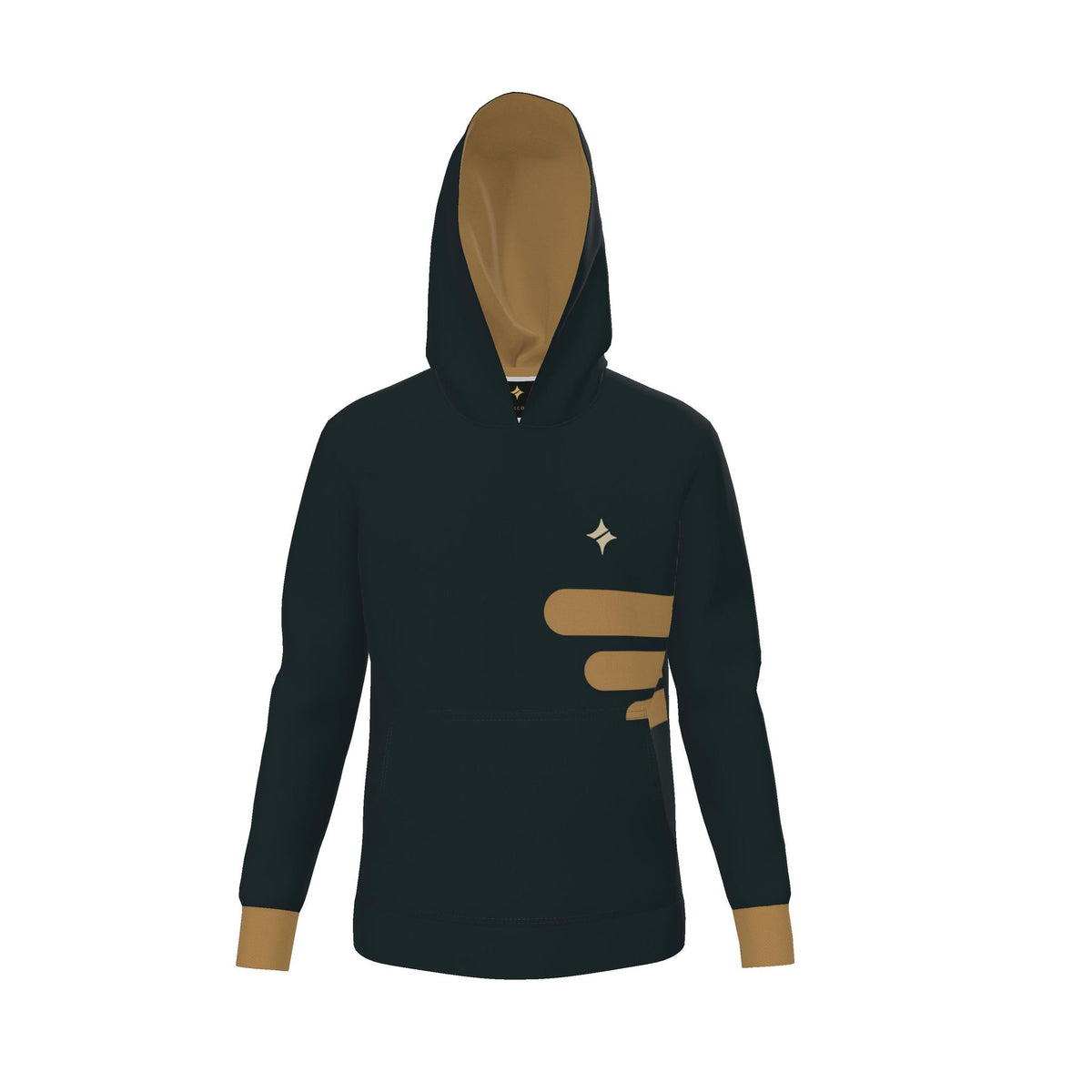 Ink Amber Capsules Luxury Nero Ponte Hoodie