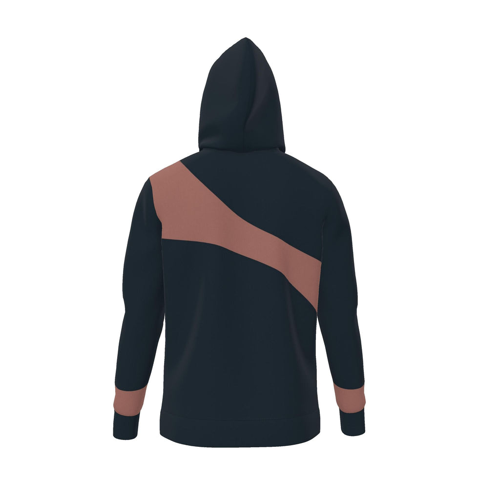 Ink Coral Pavilion Luxury Nero Ponte Hoodie