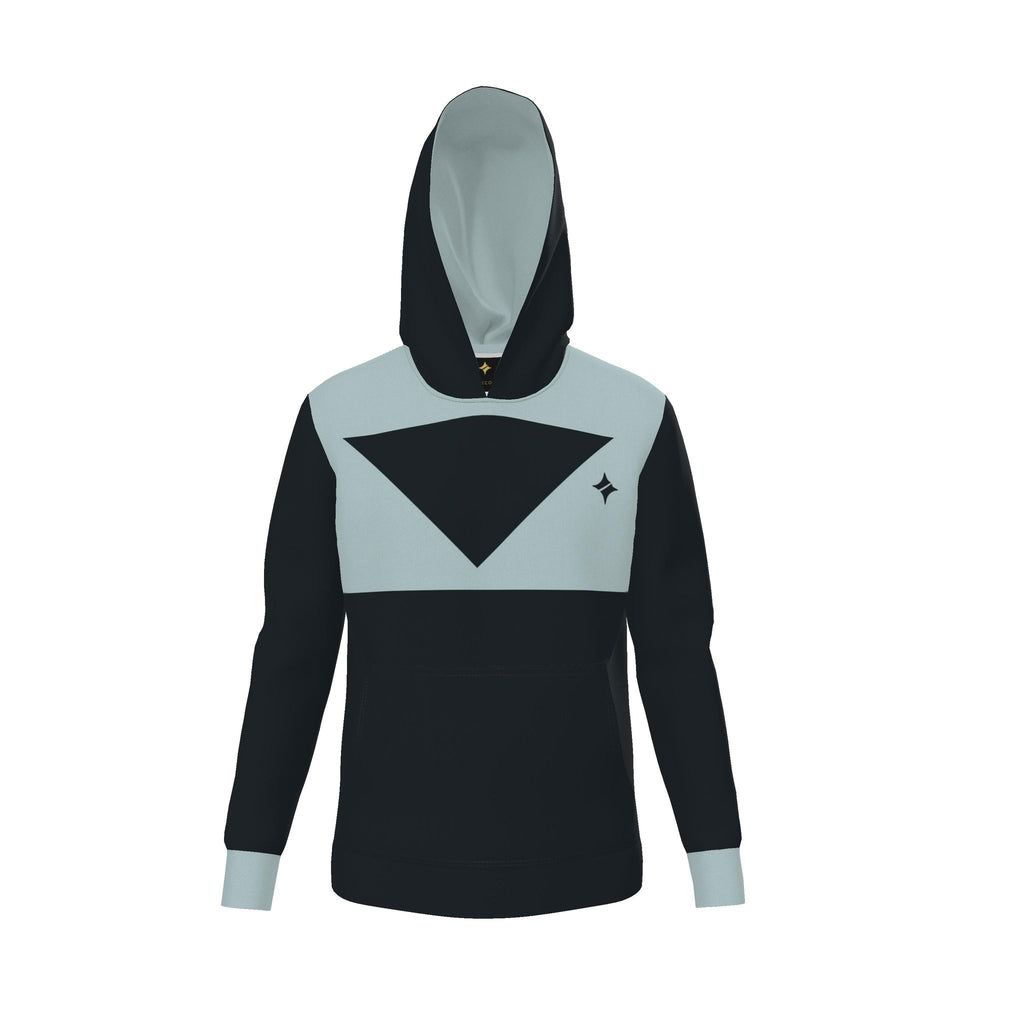 Onyx Glacier Triangle Luxury Nero Ponte Hoodie