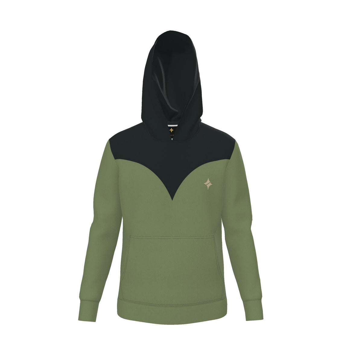 Lichen Black Pavilion Luxury Nero Ponte Hoodie