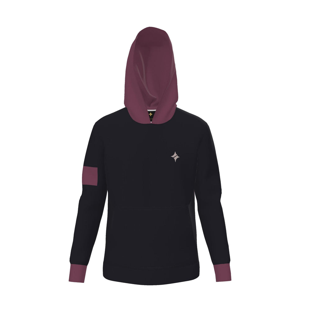 Black Garnet Contour Luxury Nero Ponte Hoodie