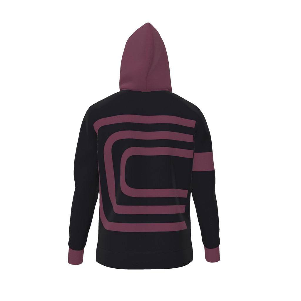 Black Garnet Contour Luxury Nero Ponte Hoodie