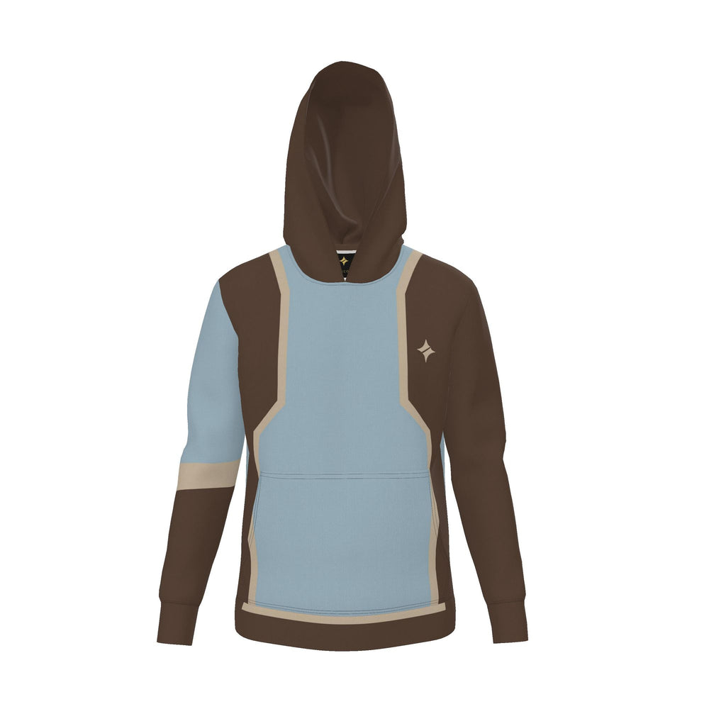 Walnut Glacier Divide Luxury Nero Ponte Hoodie