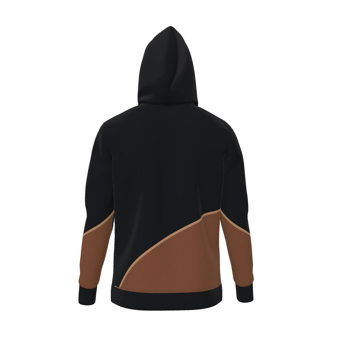 Cognac Obsidian Arc Luxury Nero Ponte Hoodie
