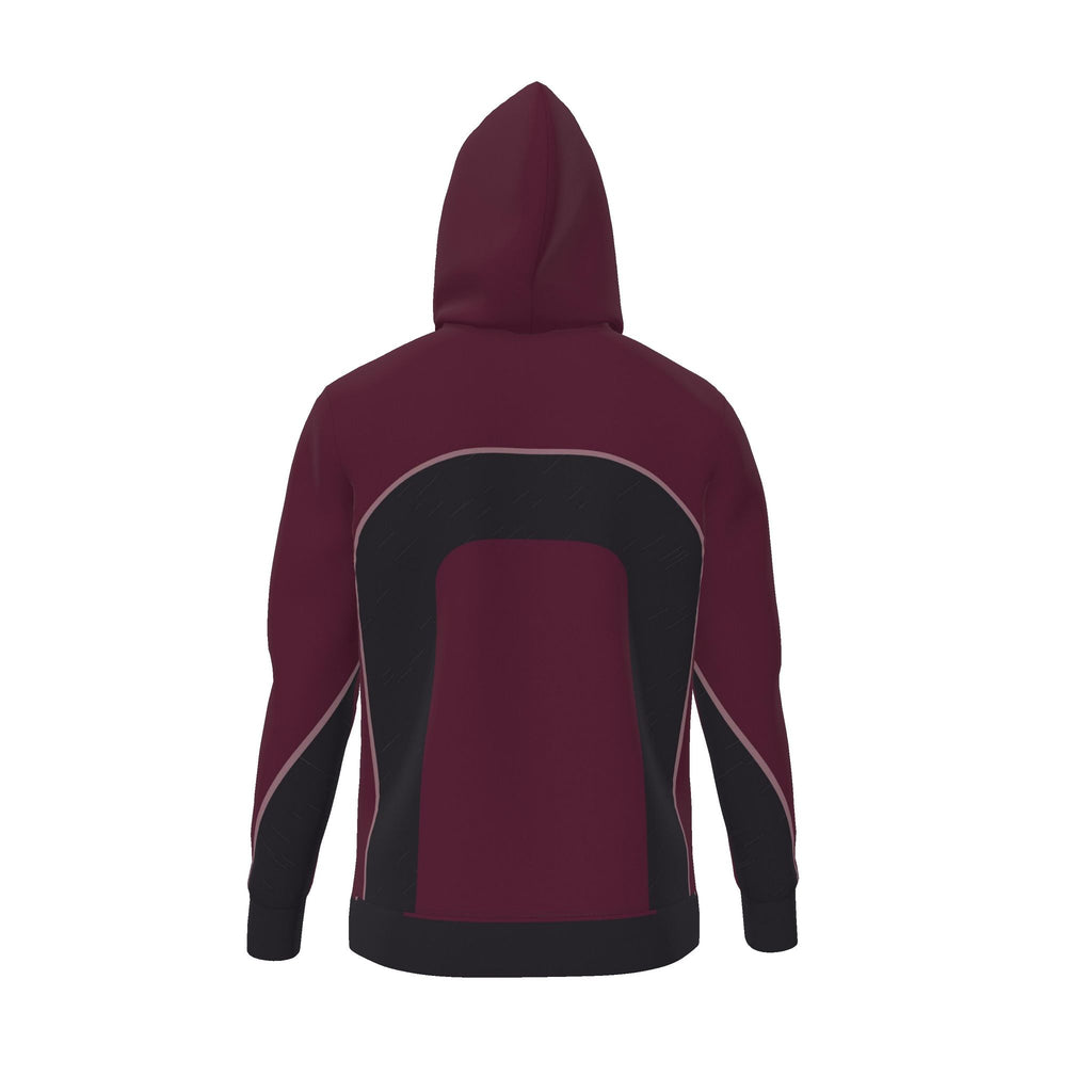 Bordeaux Ash Vault Luxury Nero Ponte Hoodie
