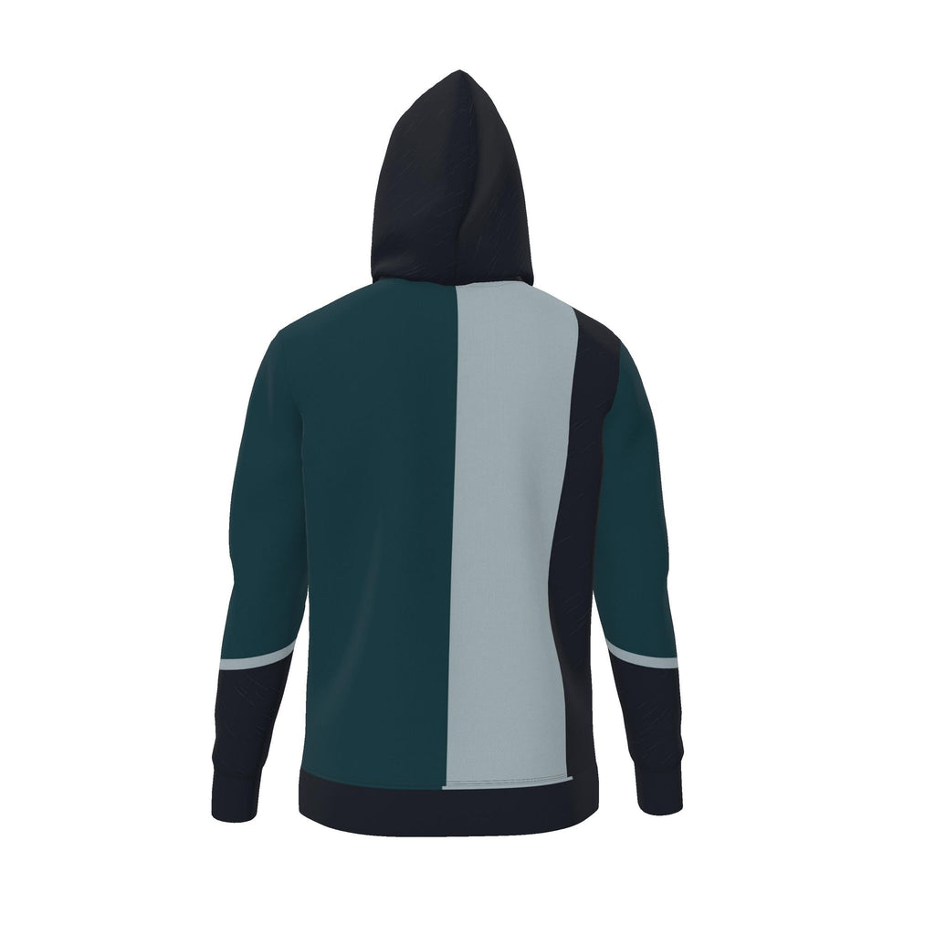 Petrol Silver Oblique Luxury Nero Ponte Hoodie