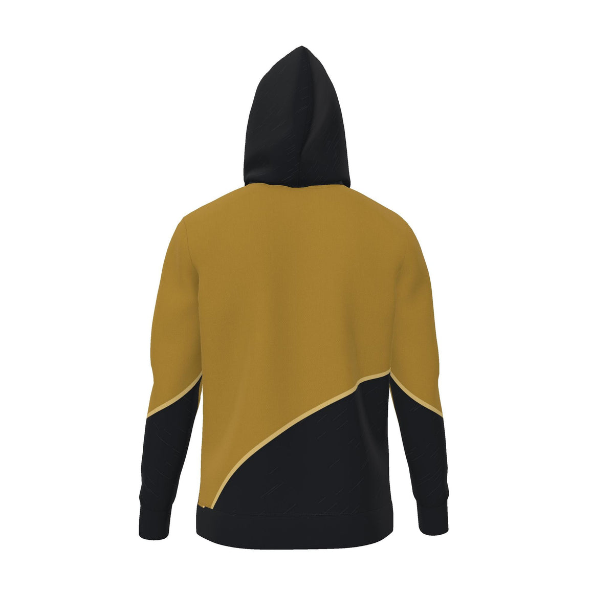 Saffron Charcoal Arc Luxury Nero Ponte Hoodie
